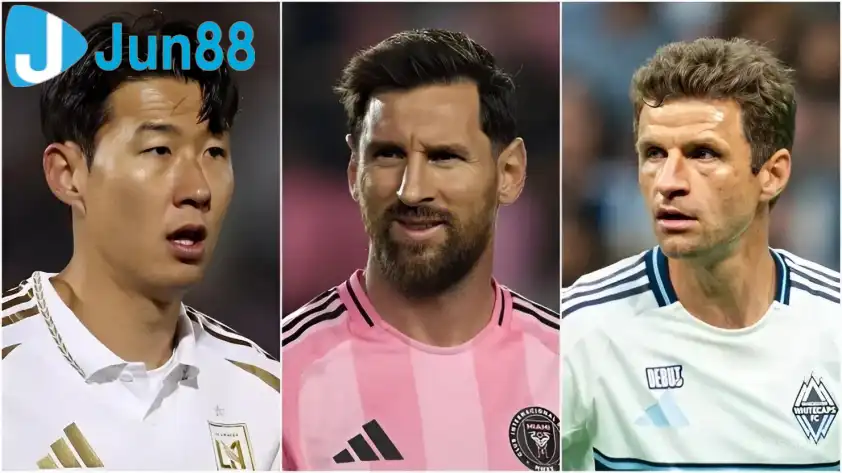Mức lương của Son Heung-min và Muller vẫn còn thua xa Messi (Ảnh: WorldSoccertalk).