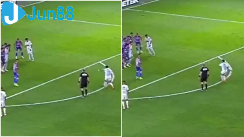 Neymar thể hiện sự lọc lõi với pha sút phạt hai nhịp